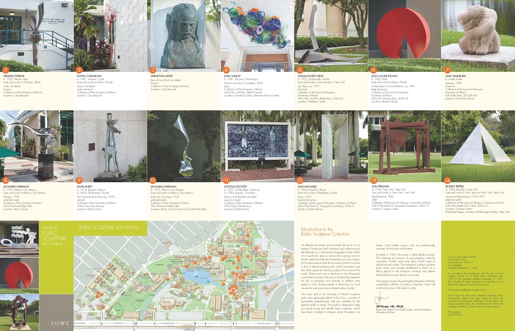 Public Sculpture Brochure Page 1